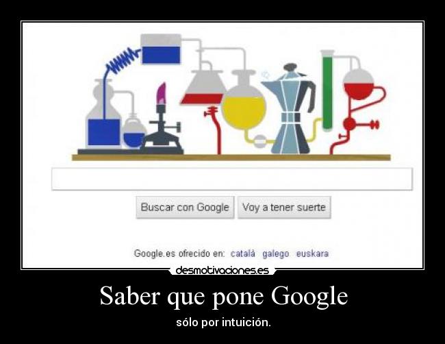 Saber que pone Google -