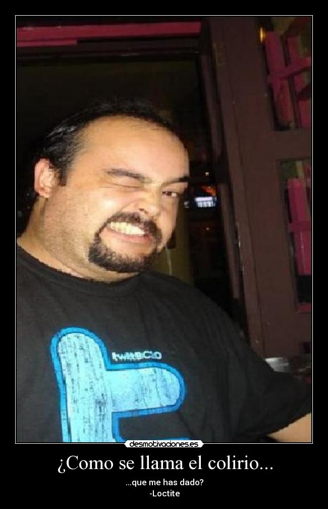 ¿Como se llama el colirio... - 