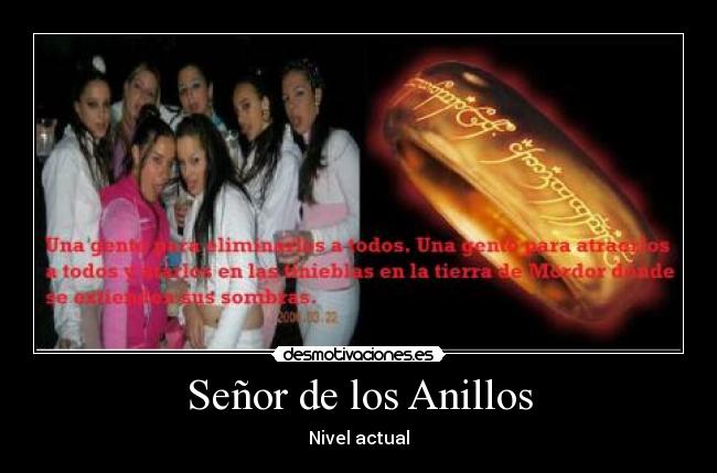 Señor de los Anillos - Nivel actual