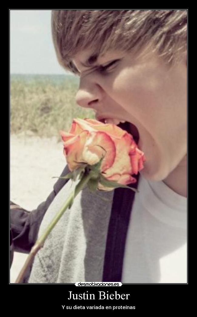 Justin Bieber - Y su dieta variada en proteínas
