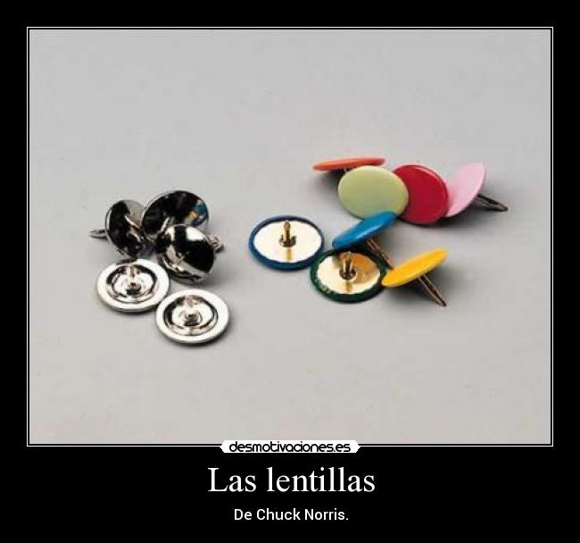 Las lentillas - De Chuck Norris.