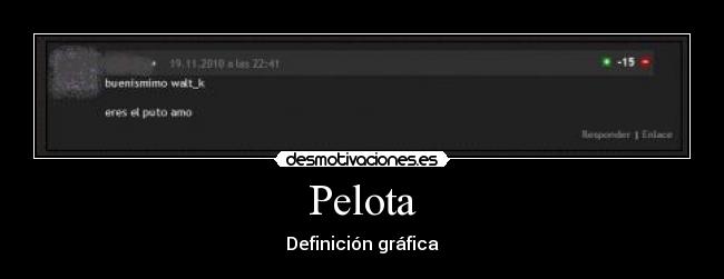 Pelota - Definición gráfica