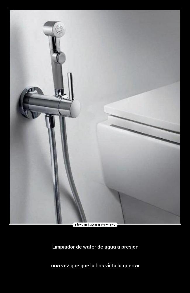 - Limpiador de water de agua a presion
una vez que que lo has visto lo querras