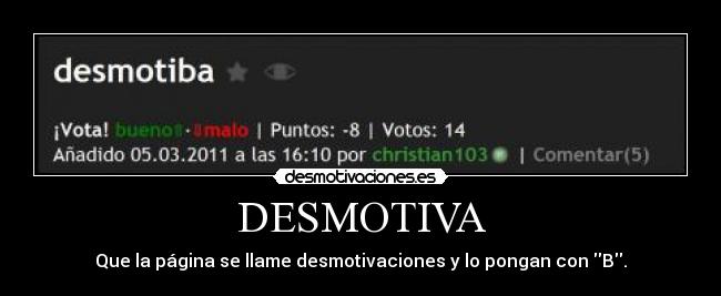 DESMOTIVA -