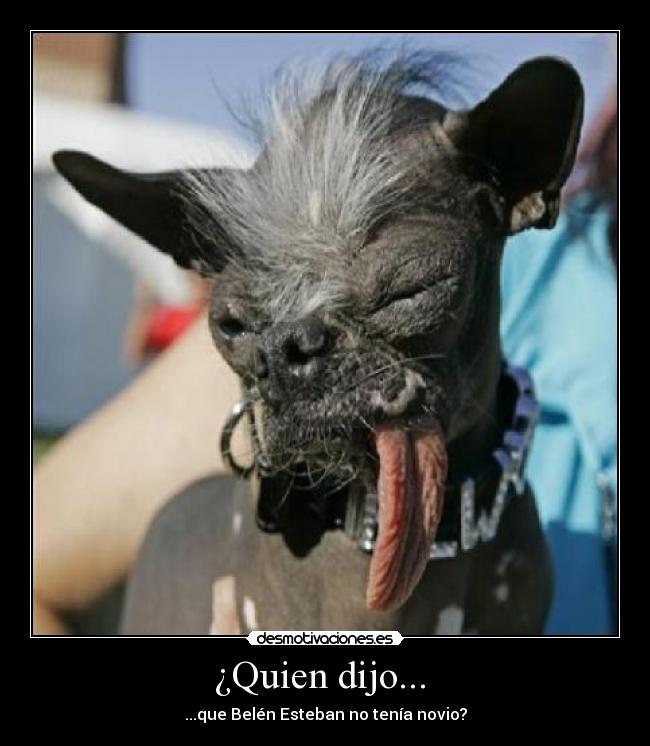 ¿Quien dijo... - ...que Belén Esteban no tenía novio?