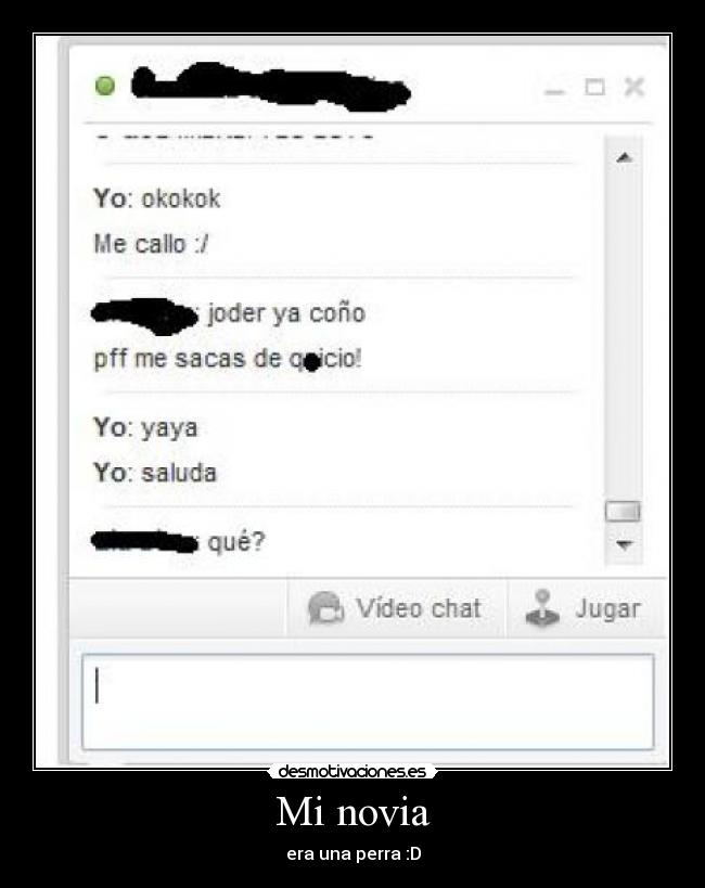 Mi novia - era una perra :D