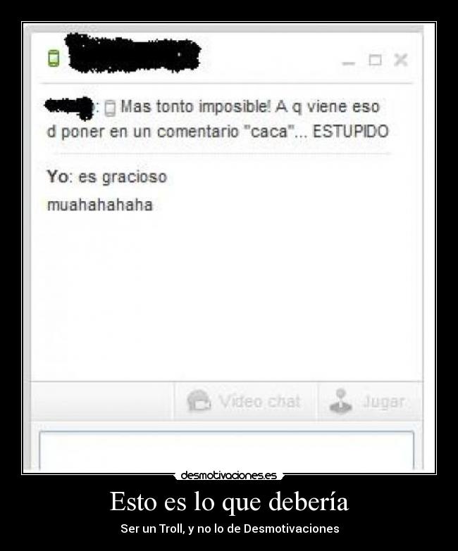 Esto es lo que debería - 