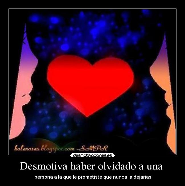 Desmotiva haber olvidado a una -