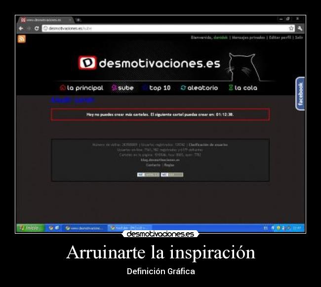 Arruinarte la inspiración - Definición Gráfica