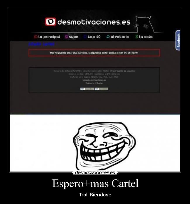 Espero+mas Cartel - Troll Riendose