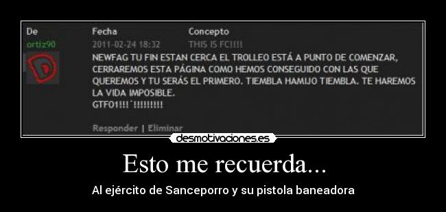 Esto me recuerda... -