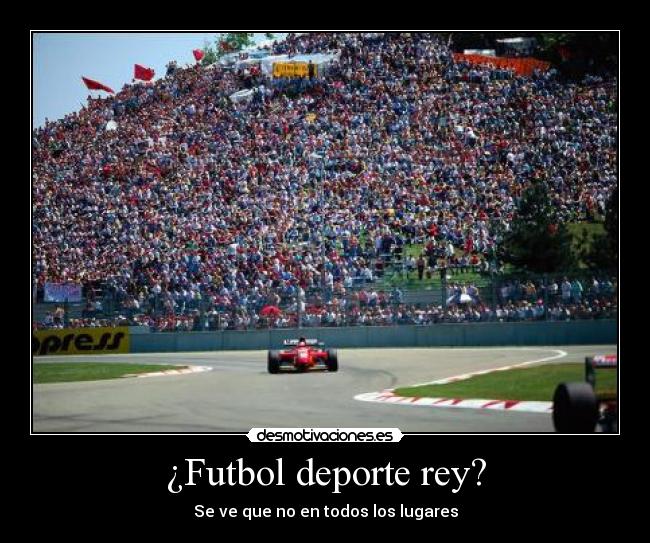 ¿Futbol deporte rey? - Se ve que no en todos los lugares