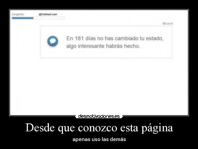 Desde que conozco esta página -