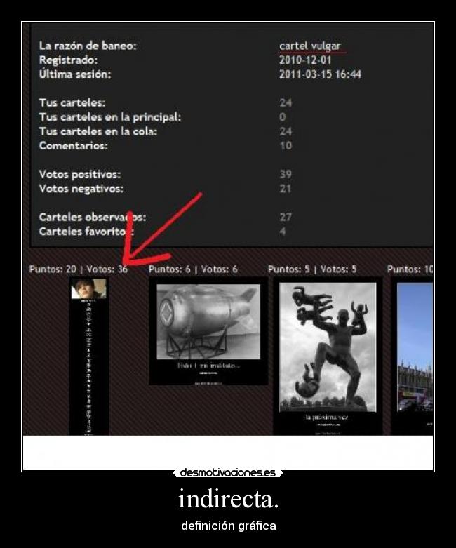 indirecta. - definición gráfica