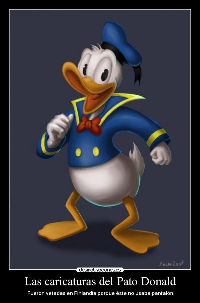 Las caricaturas del Pato Donald -
