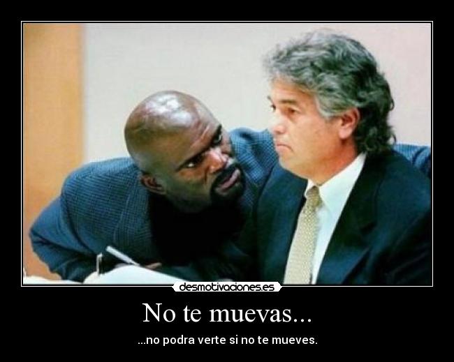 No te muevas... - 