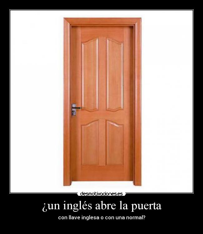 ¿un inglés abre la puerta - 