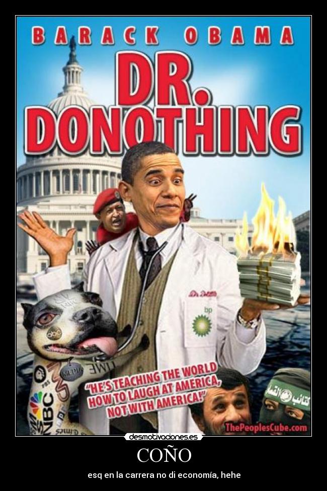 COÑO - esq en la carrera no di economía, hehe