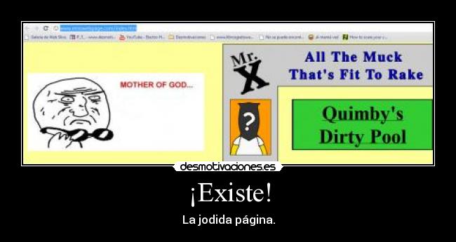 ¡Existe! - La jodida página.