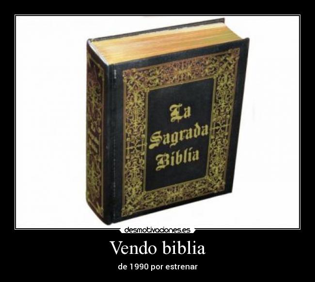 Vendo biblia -