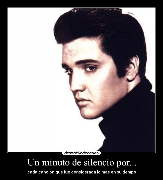 Un minuto de silencio por... -