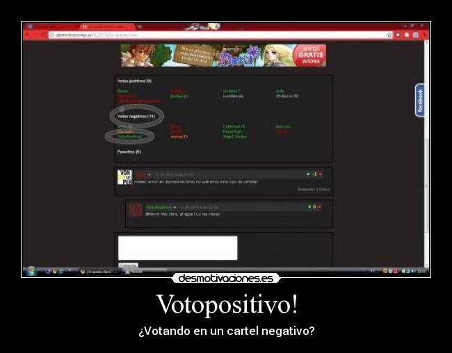Votopositivo! - ¿Votando en un cartel negativo?