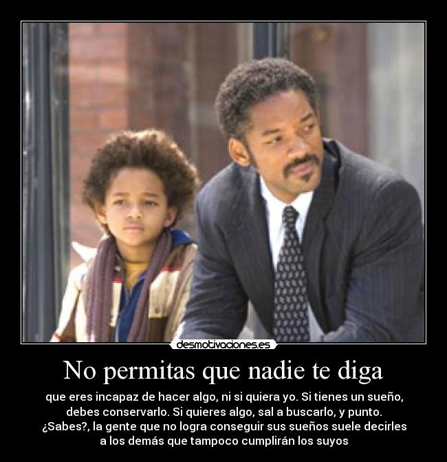 No permitas que nadie te diga -