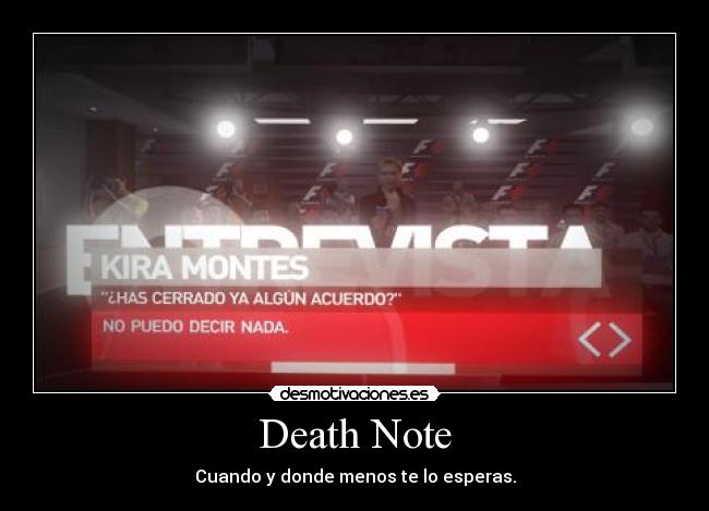 Death Note - Cuando y donde menos te lo esperas.