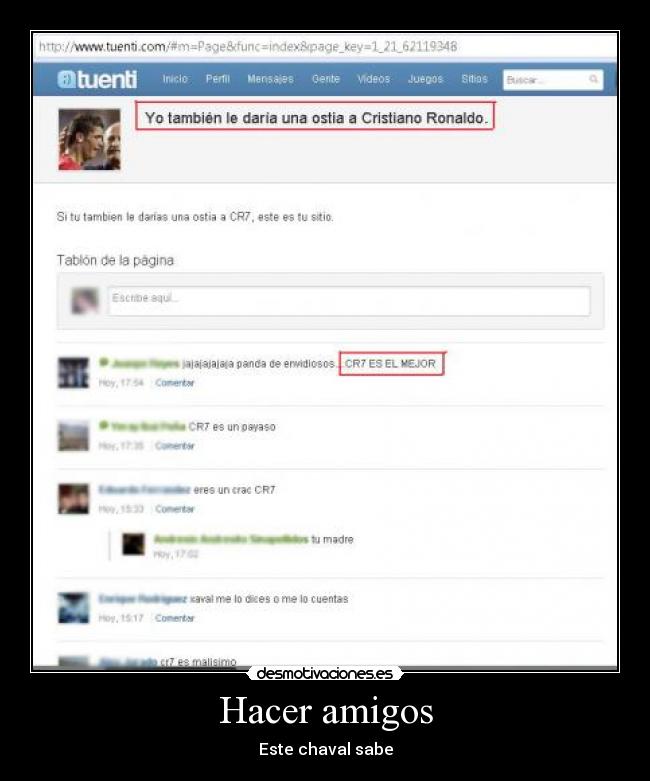 Hacer amigos - Este chaval sabe