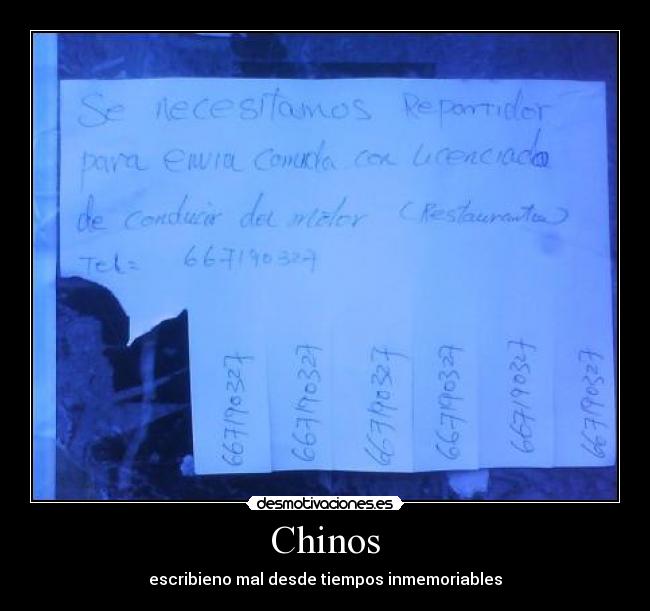Chinos - escribieno mal desde tiempos inmemoriables