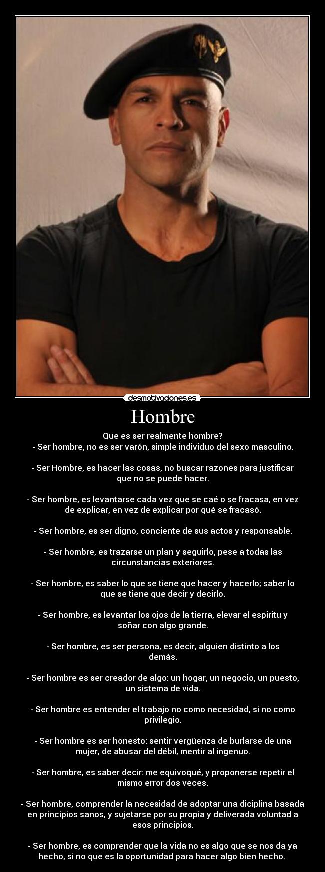 carteles hombresque esser hombrecomo serpensamientosechoscosaslibros desmotivaciones