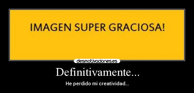 Definitivamente... - 