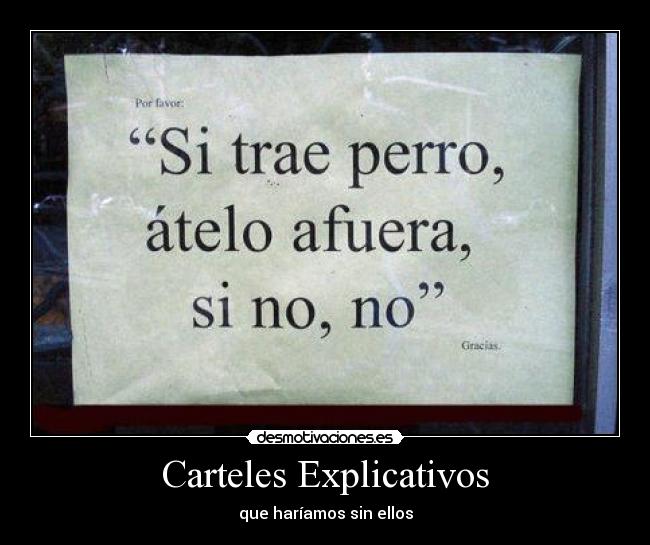 Carteles Explicativos - 