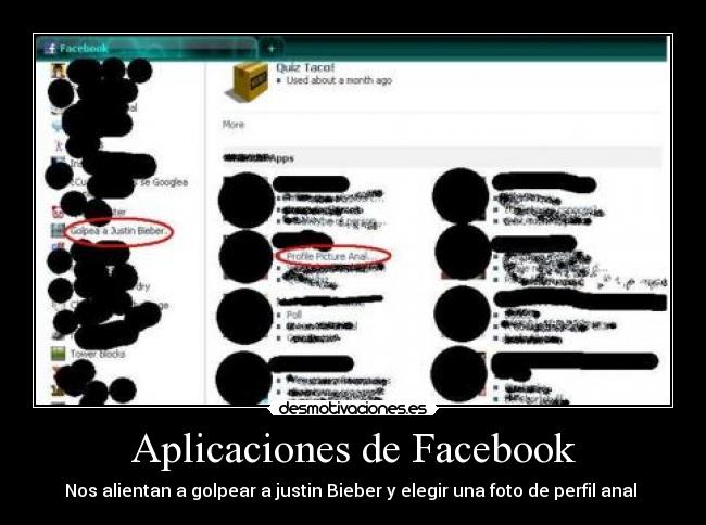 carteles facebook justin bieber facebook aplicaciones anoperfil desmotivaciones