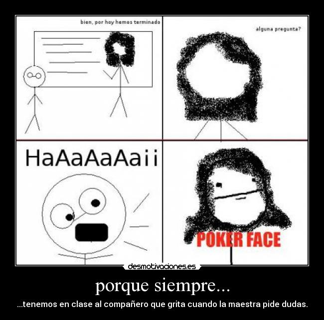 carteles poker face desmotivaciones