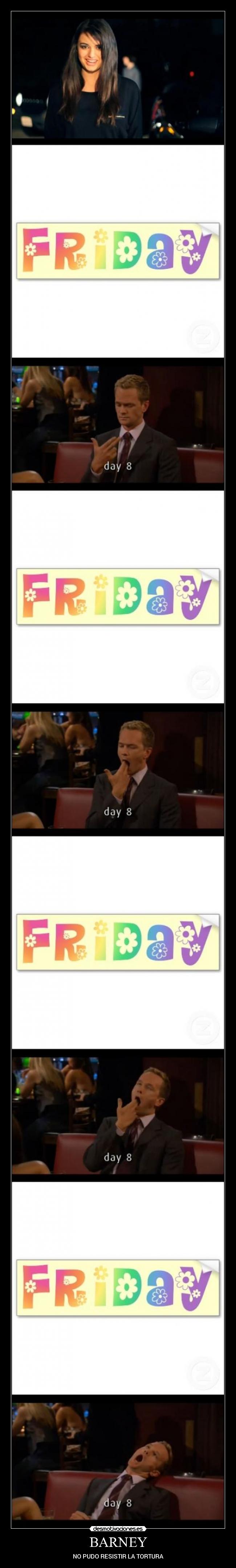 BARNEY - NO PUDO RESISTIR LA TORTURA