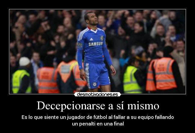 Decepcionarse a sí mismo - 