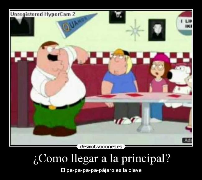 ¿Como llegar a la principal? - 