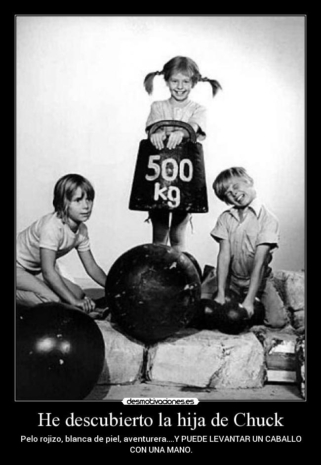 He descubierto la hija de Chuck -