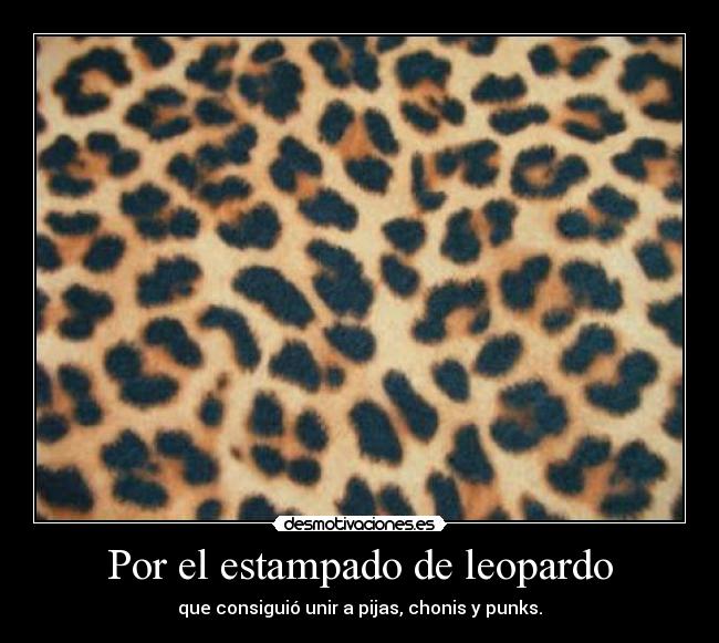 Por el estampado de leopardo - 