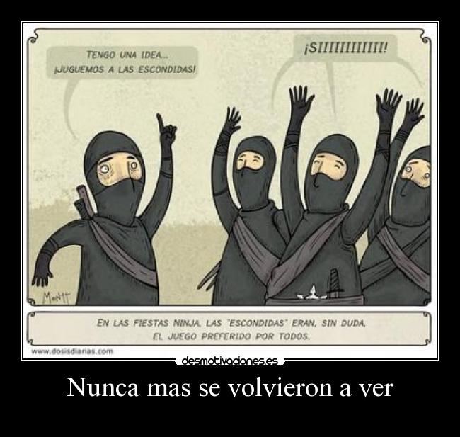 Nunca mas se volvieron a ver -