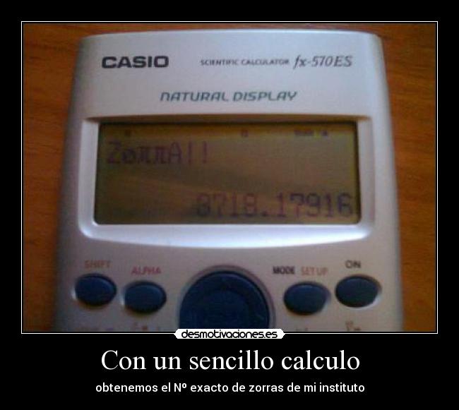 Con un sencillo calculo - 