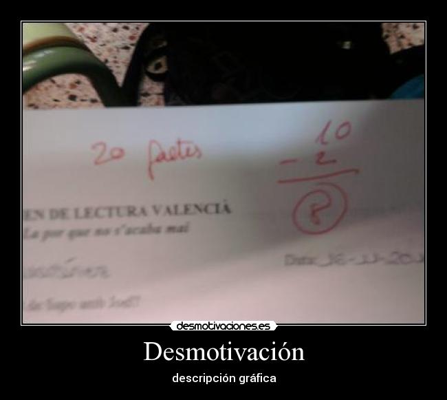 Desmotivación -