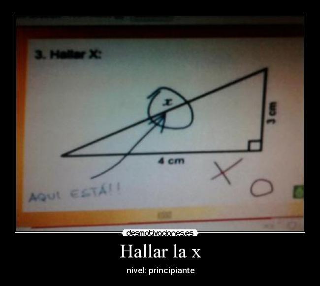 Hallar la x - 