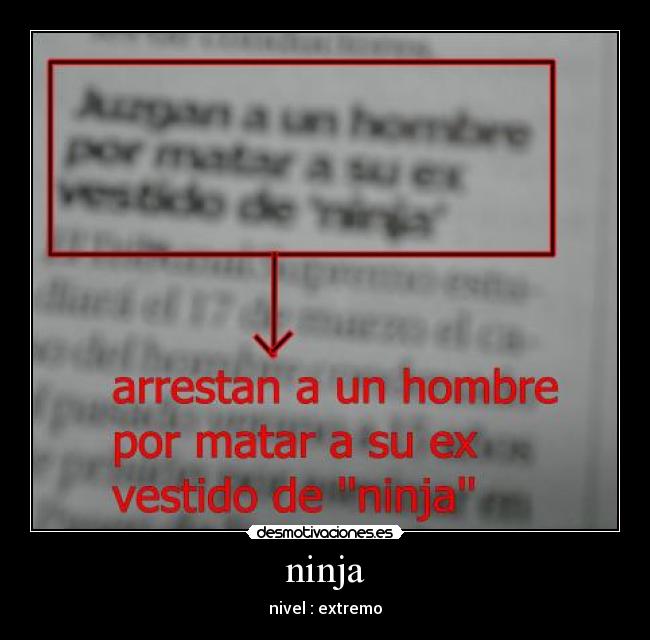 ninja - nivel : extremo