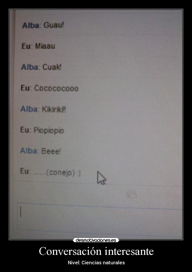 Conversación interesante - 