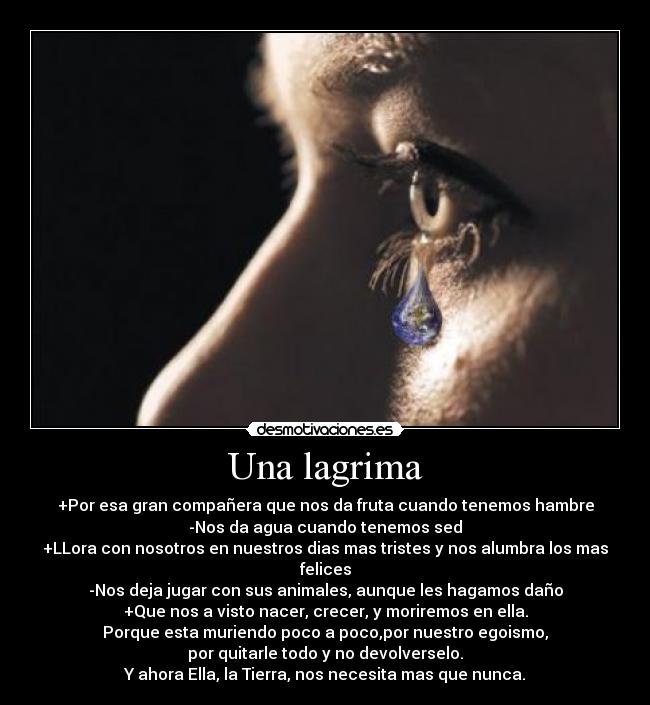 Una lagrima -