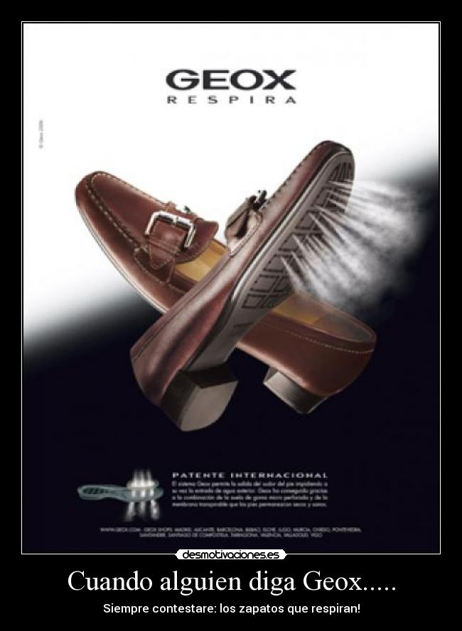 Cuando alguien diga Geox..... -