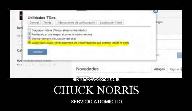 CHUCK NORRIS - SERVICIO A DOMICILIO