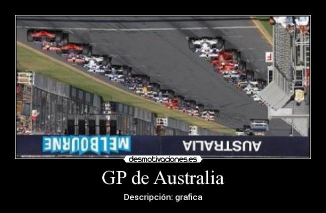 GP de Australia - Descripción: grafica